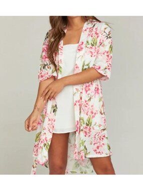 Show Me Your Mumu Brie Garden Blooms Kimono Robe One Size Floral Boho